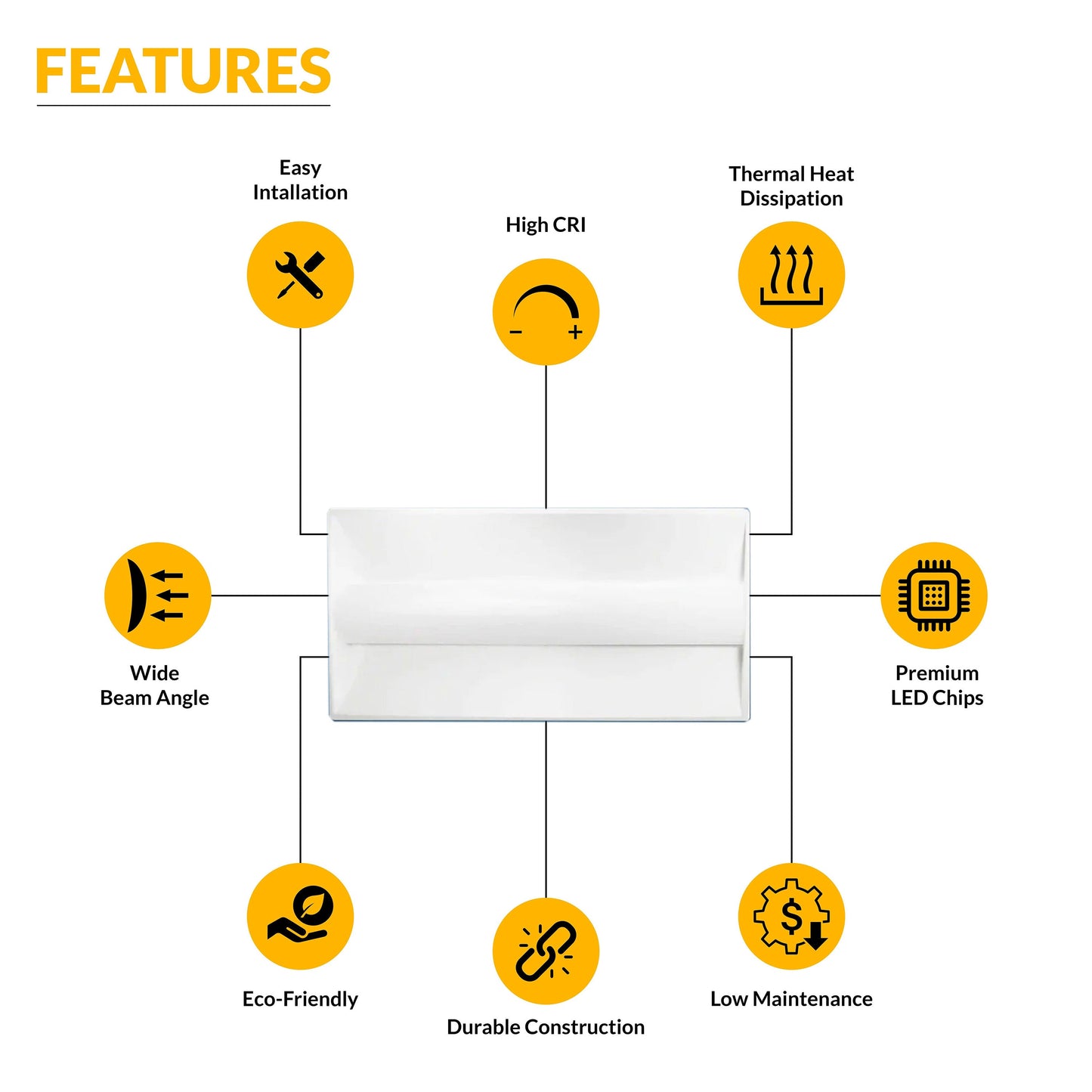 2x4 LED Troffer 7700 Lumens, Adjustable Wattage 50W-72W, Selectable CCT 4000K-6500K CCT