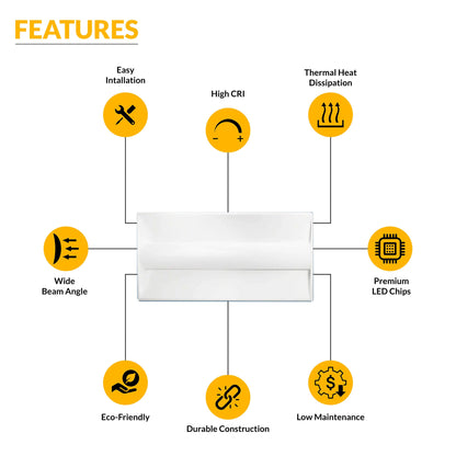 2x4 LED Troffer 7700 Lumens, Adjustable Wattage 50W-72W, Selectable CCT 4000K-6500K CCT