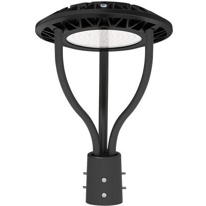 Adjustable Post Top / LED Pole Light LED Fixture: 20/30/40/60W, Tunable Color & Power, Photocell & Philip Chip UL Driver, 3000/4000/5000K