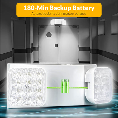 2 Head LED Emergency Light