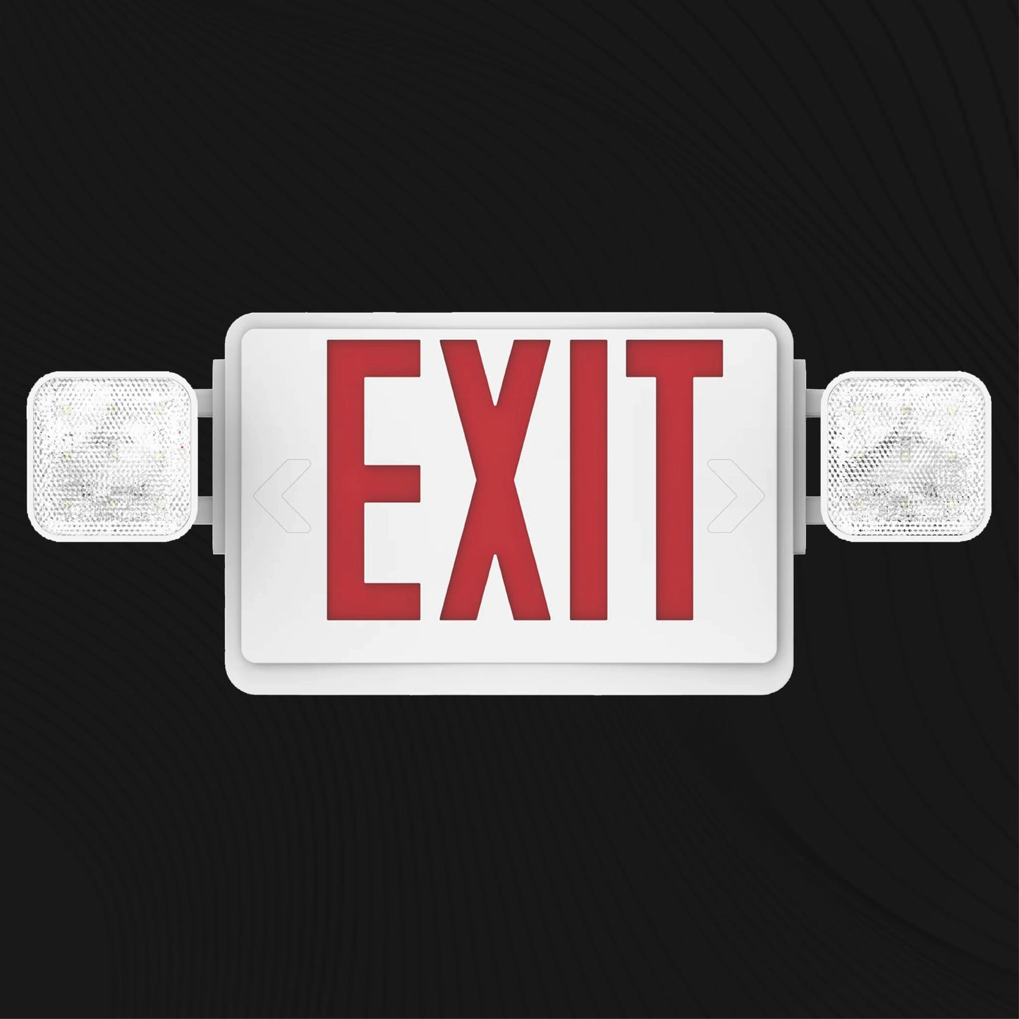 2 Head LED Exit Sign (Red), Floodlight