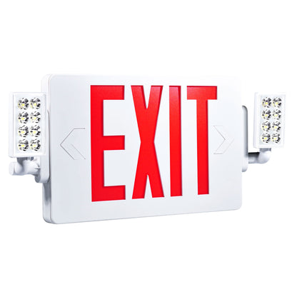 2 Head LED Exit Sign (Red)