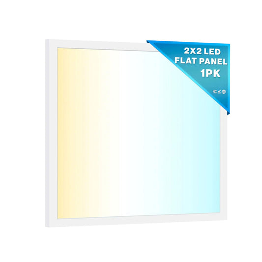 2x2 LED Panel 5200 Lumens, Adjustable 20W-40W, Selectable CCT 3500K-6500K