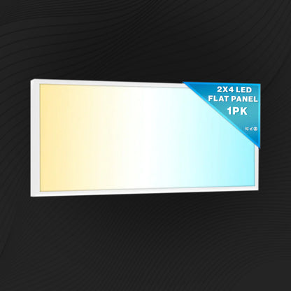 2x4 LED Panel 6500 Lumens, Adjustable Wattage 25W-50W, Selectable CCT 3500K-6500K