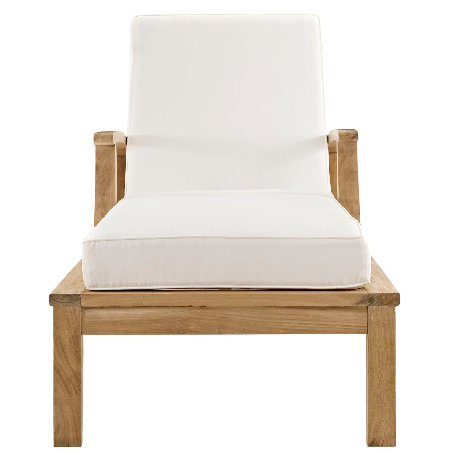 Marina Outdoor Patio Teak Single Chaise