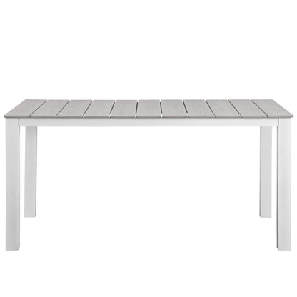 Maine 63" Outdoor Patio Dining Table