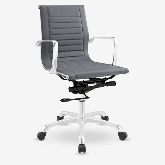 Runway Mid Back Upholstered Vinyl Office Chair