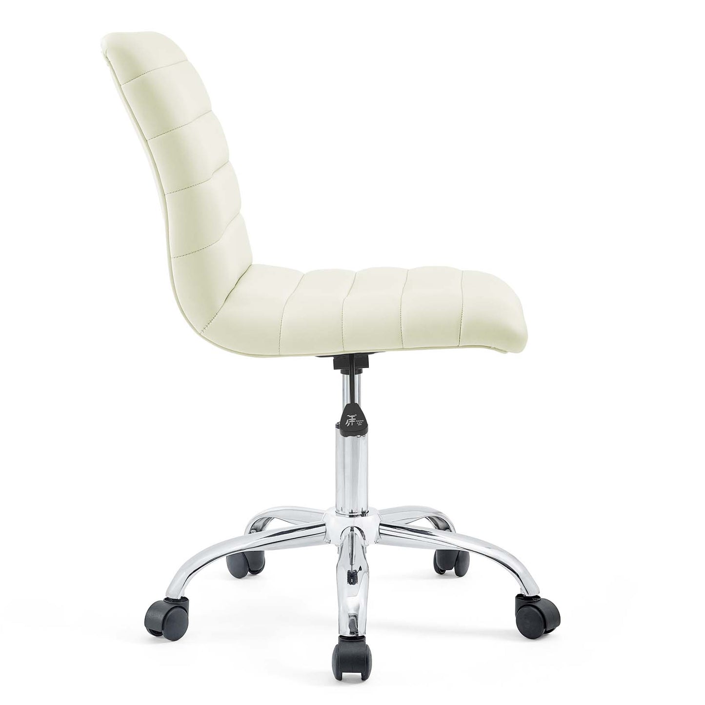 Ripple Armless Mid Back Vinyl Office Chair