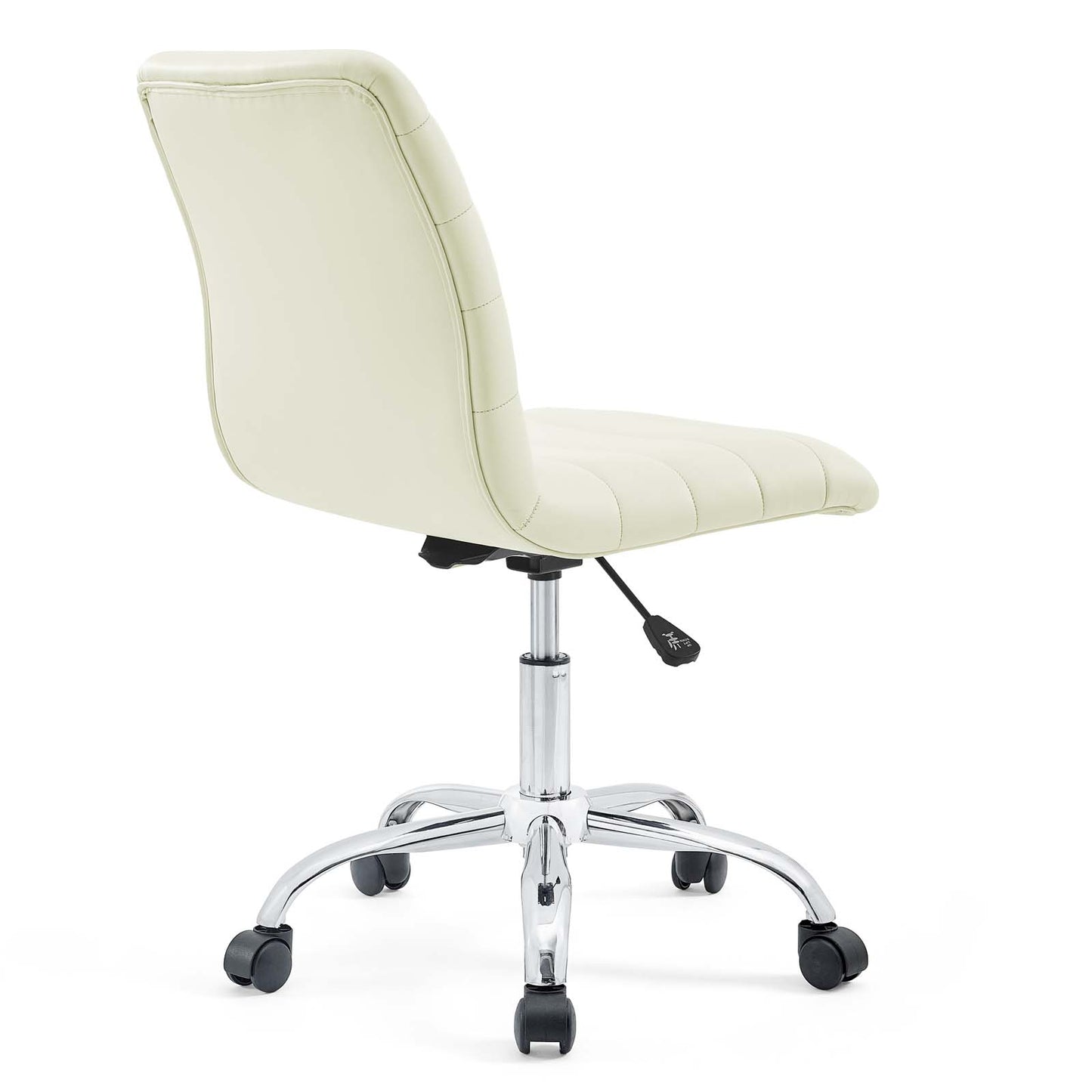 Ripple Armless Mid Back Vinyl Office Chair