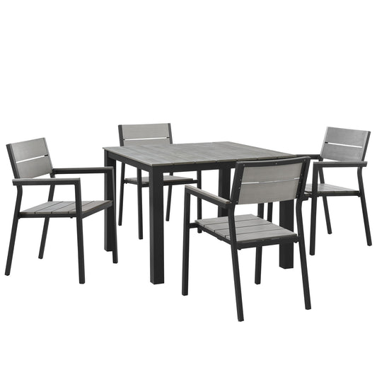 Maine 5 Piece Outdoor Patio Dining Set