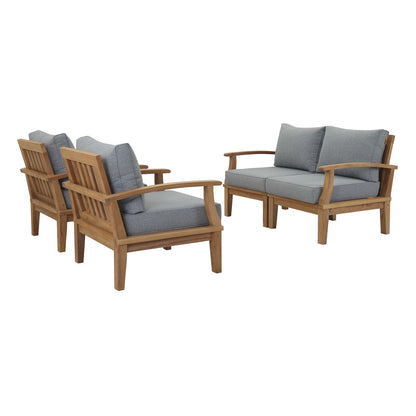 Marina 4 Piece Outdoor Patio Teak Set