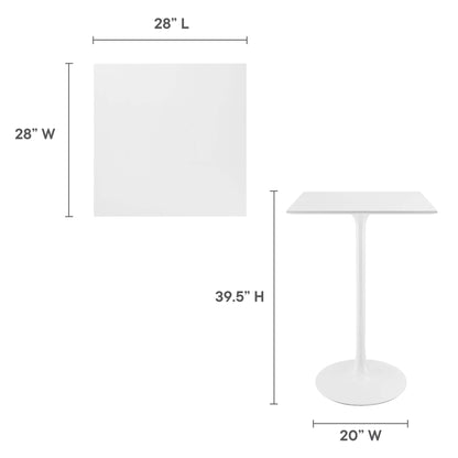 Lippa 28" Square Bar Table