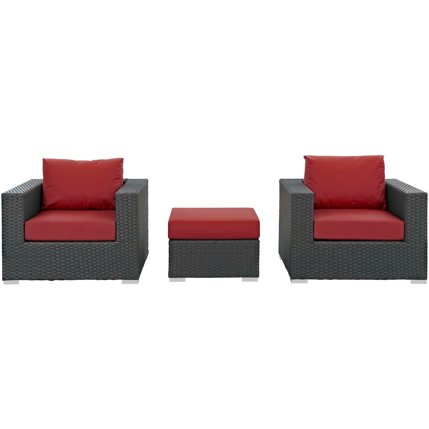 Sojourn 3 Piece Outdoor Patio Sunbrella® Sectional Set