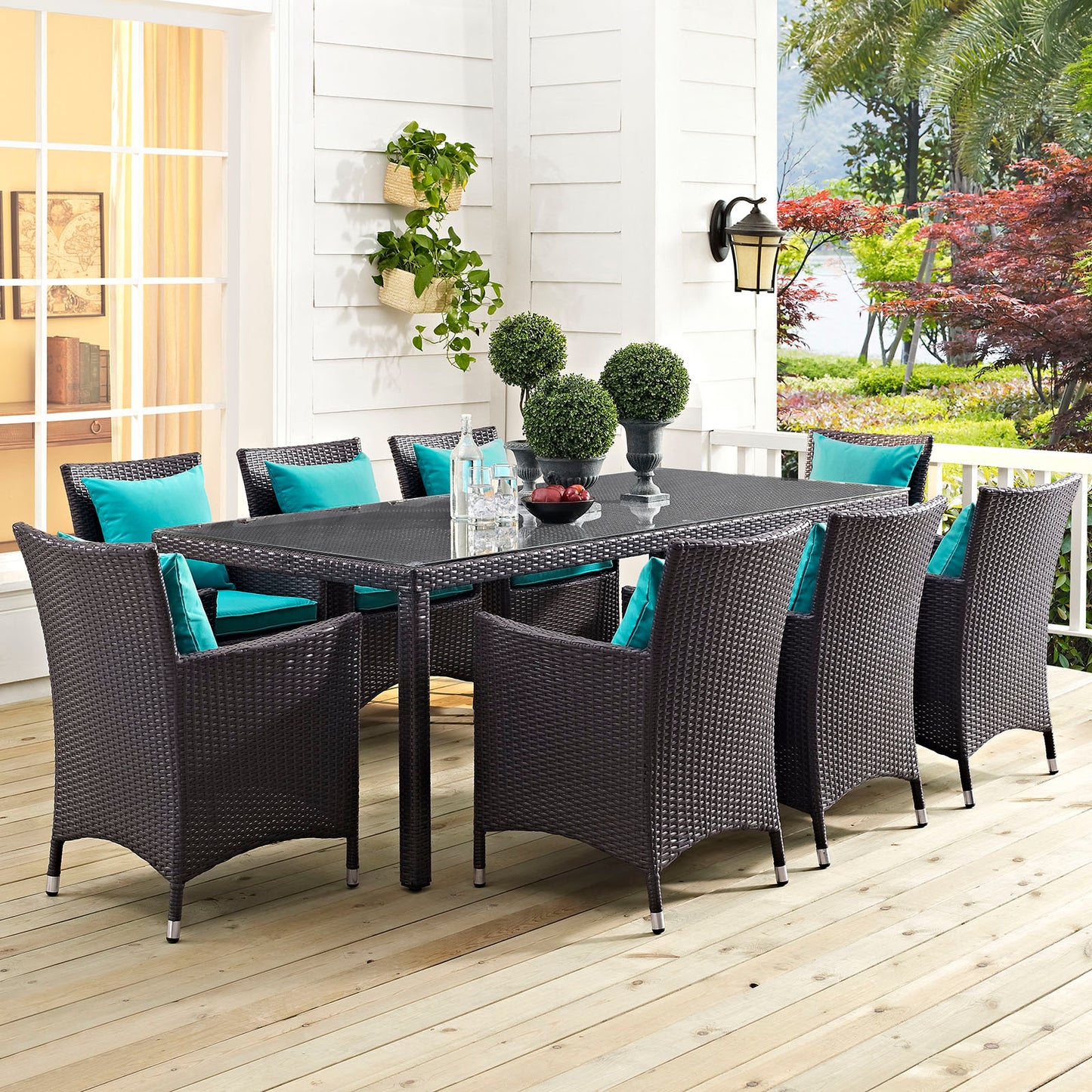 Convene 82" Outdoor Patio Dining Table