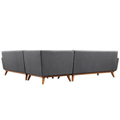 Engage L-Shaped Upholstered Fabric Sectional Sofa