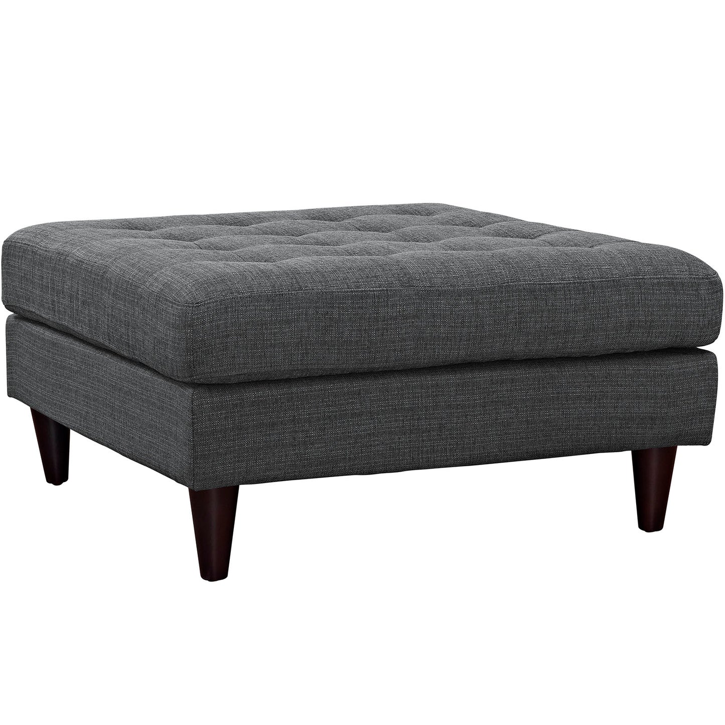 Empress Upholstered Fabric Large Ottoman