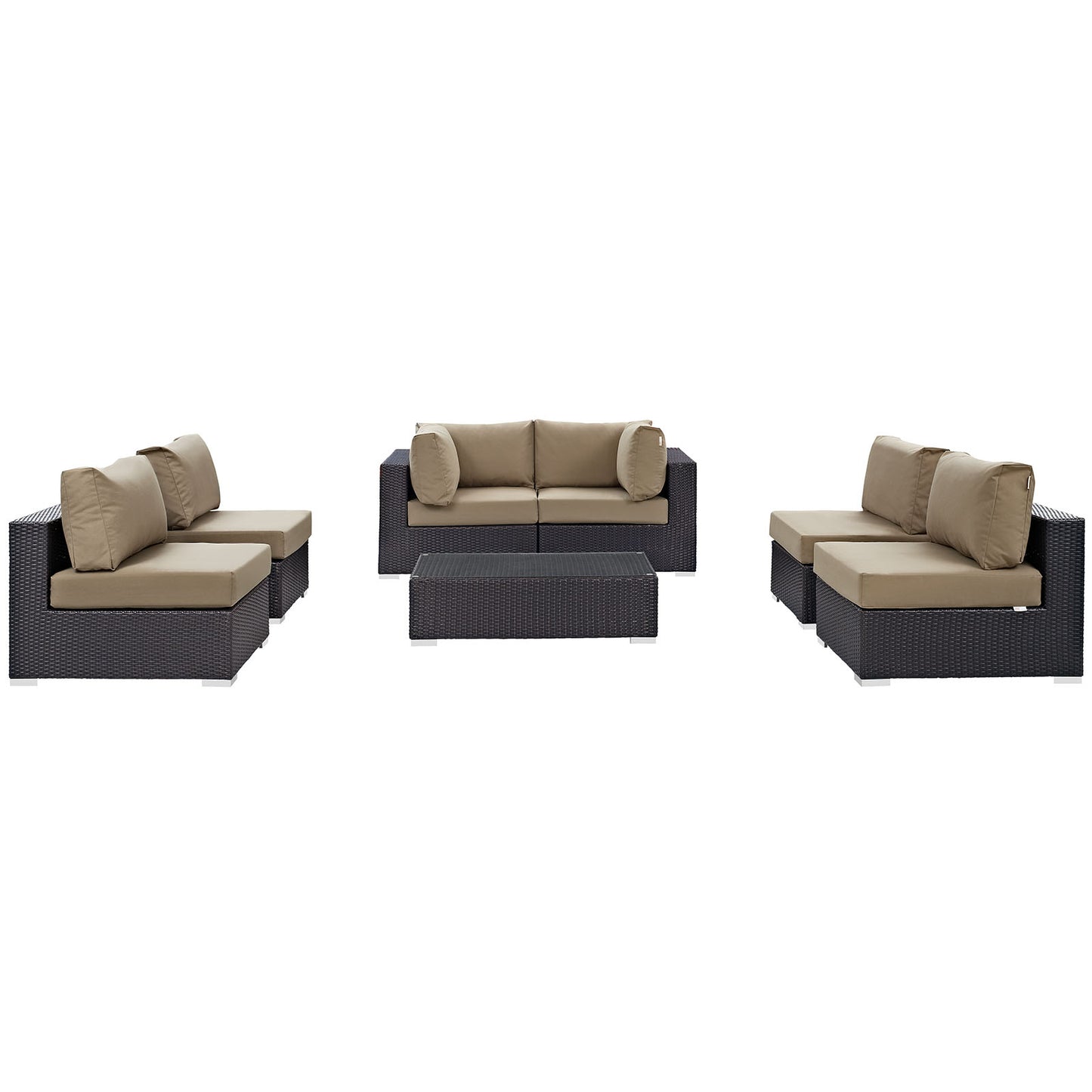 Convene 7 Piece Outdoor Patio Sectional Set