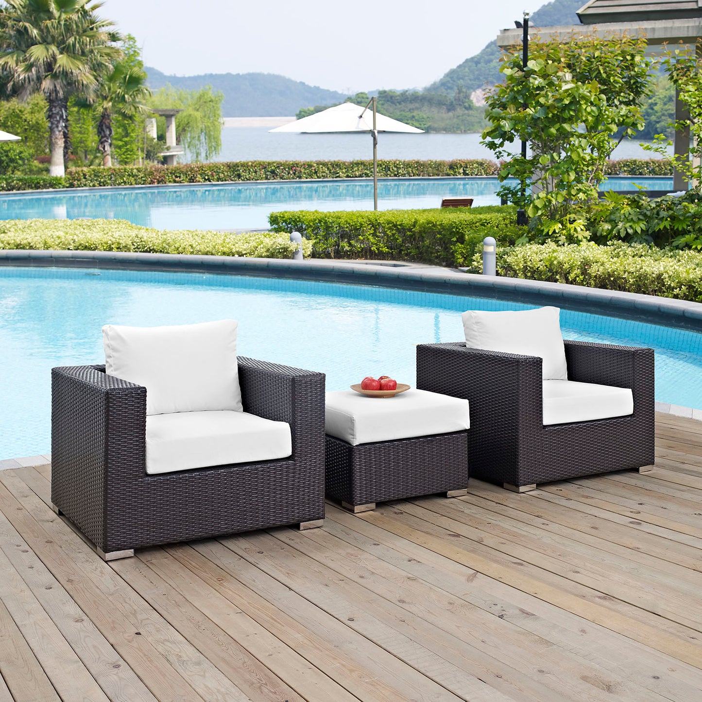 Convene 3 Piece Outdoor Patio Sofa Set