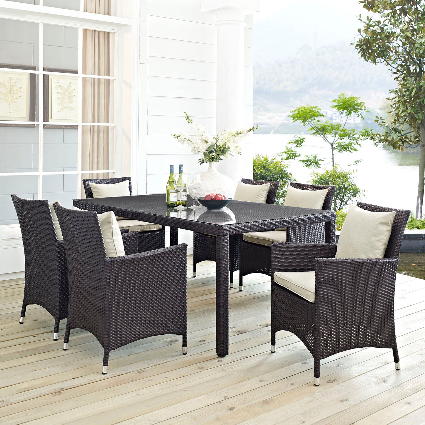 Convene 7 Piece Outdoor Patio Dining Set