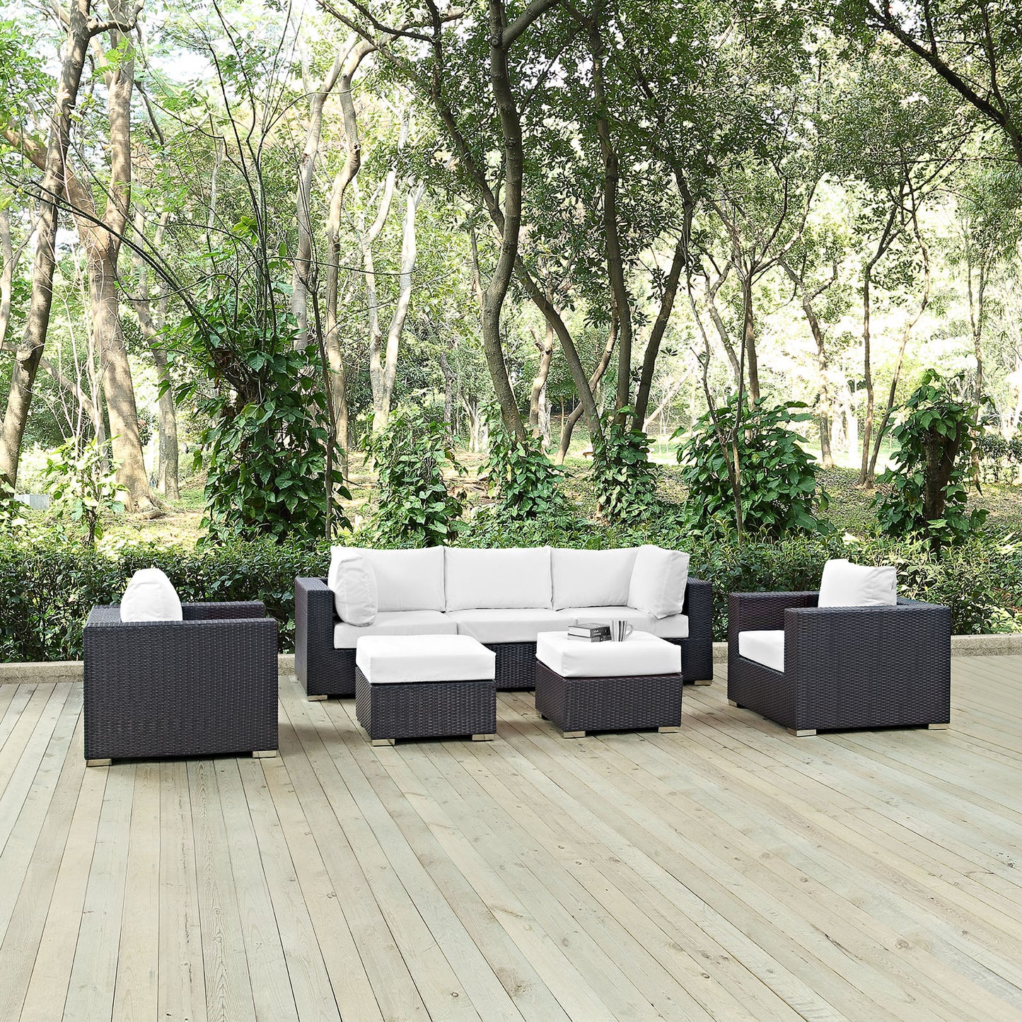 Convene 7 Piece Outdoor Patio Sectional Set