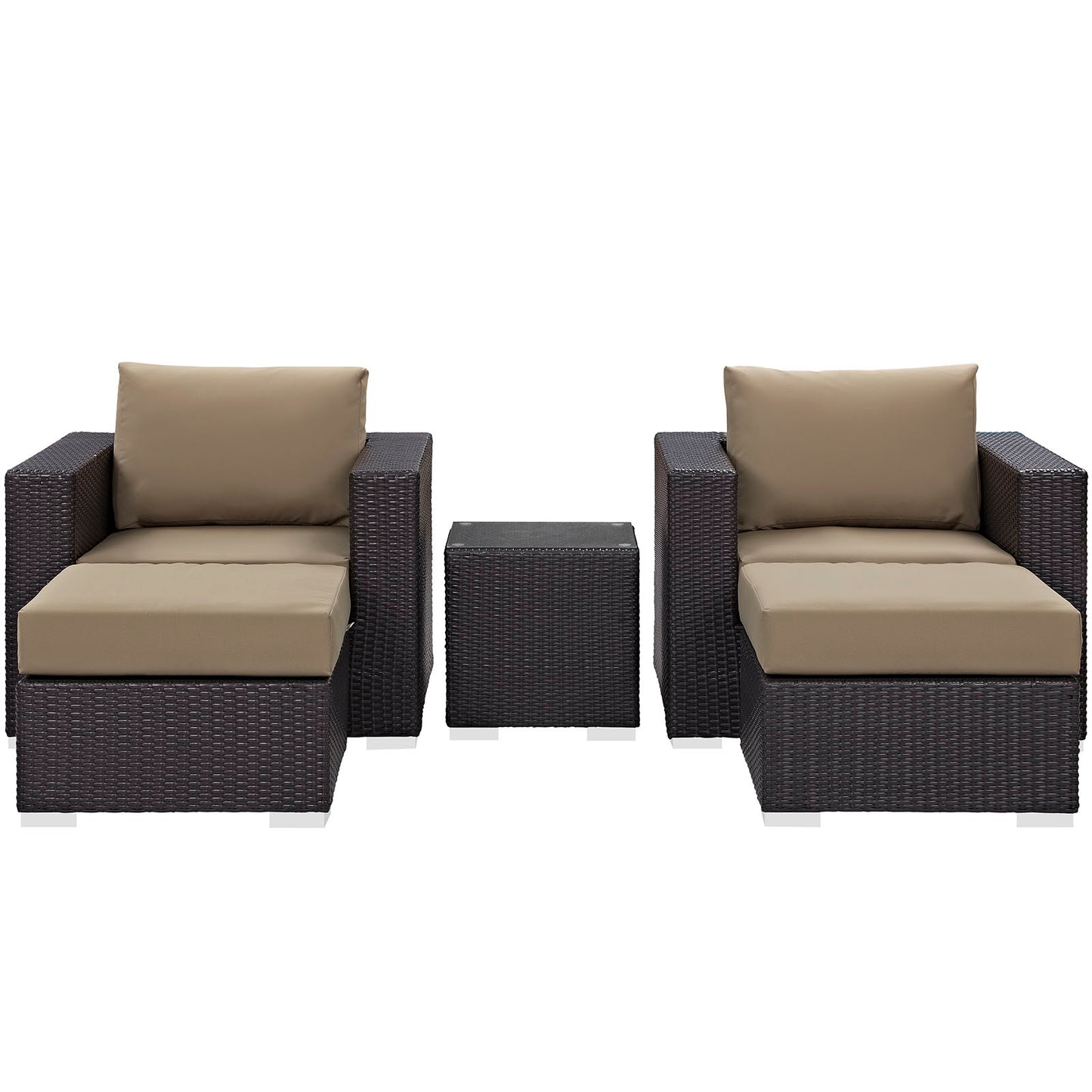 Convene 5 Piece Outdoor Patio Sectional Set