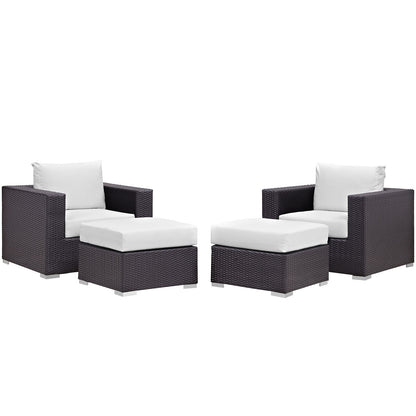 Convene 4 Piece Outdoor Patio Sectional Set