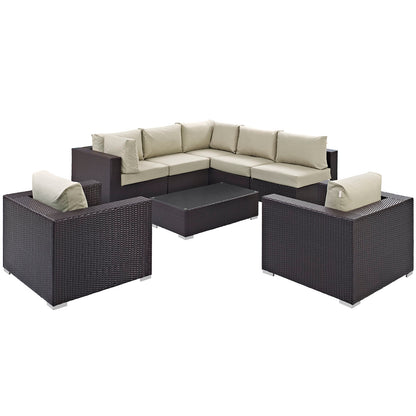 Convene 8 Piece Outdoor Patio Sectional Set