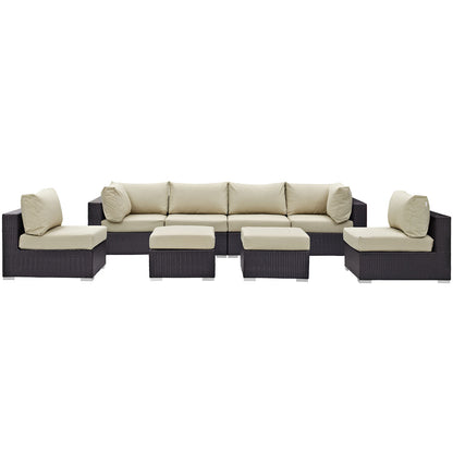 Convene 8 Piece Outdoor Patio Sectional Set