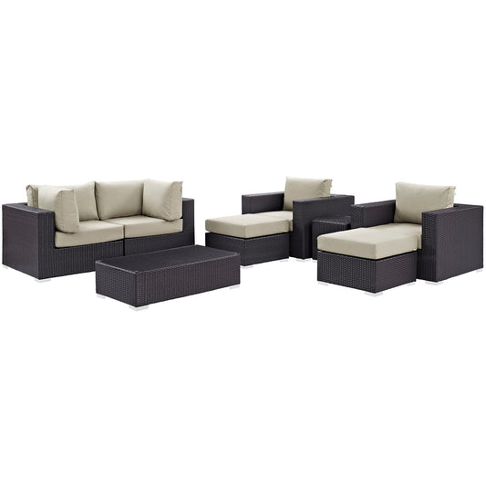 Convene 8 Piece Outdoor Patio Sectional Set