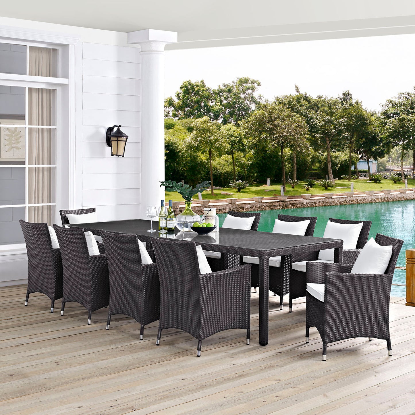 Convene 11 Piece Outdoor Patio Dining Set