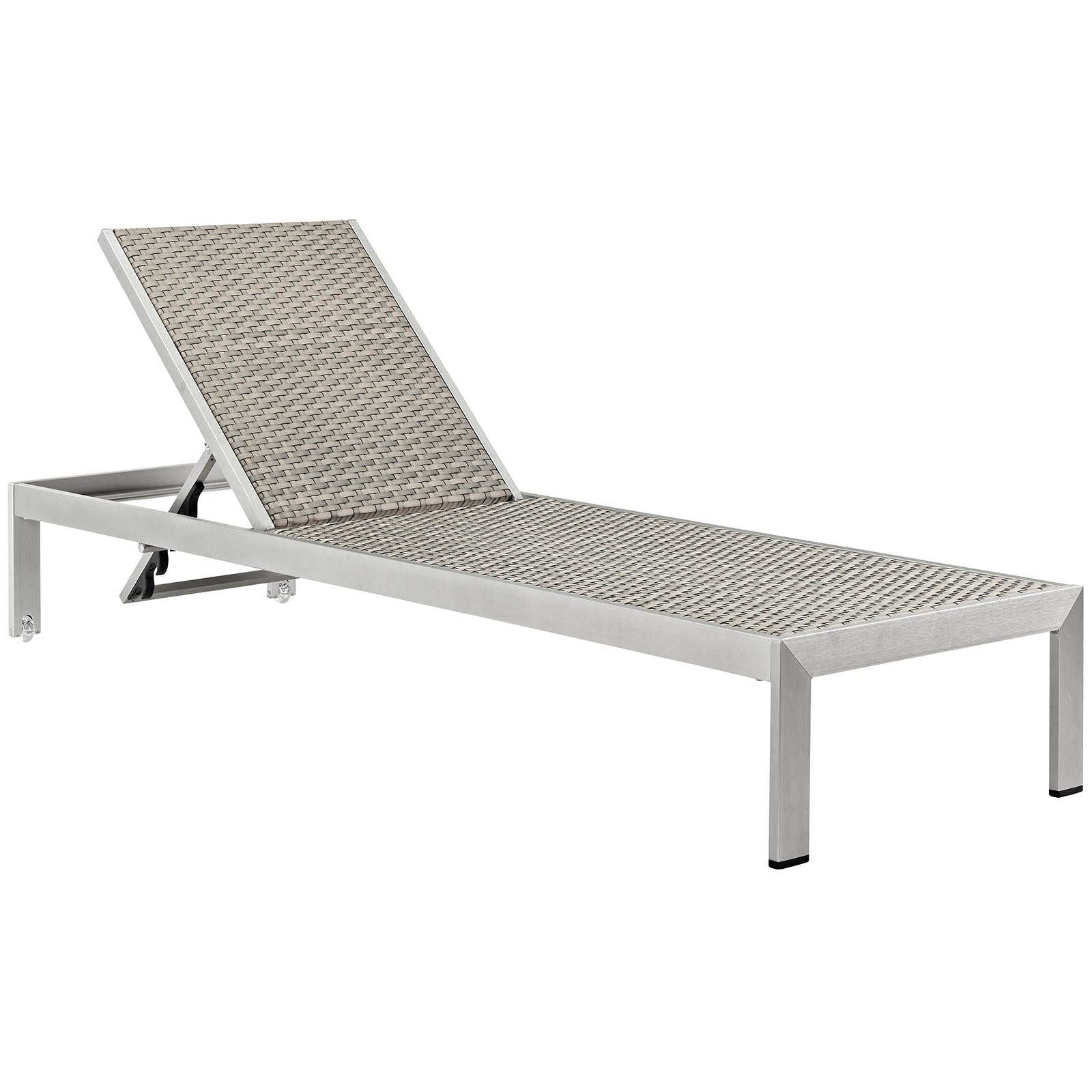 Shore Outdoor Patio Aluminum Rattan Chaise