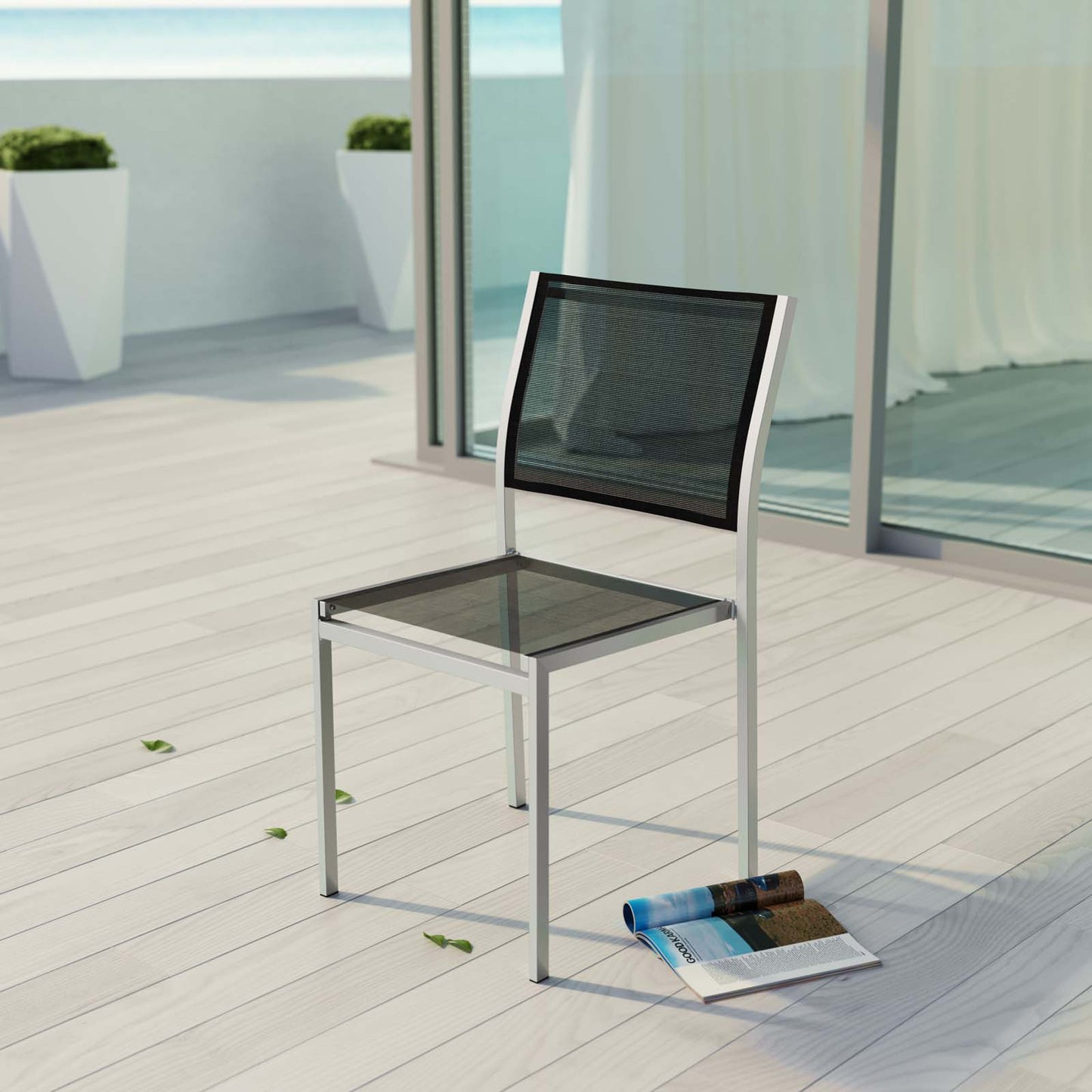 Shore Outdoor Patio Aluminum Side Chair