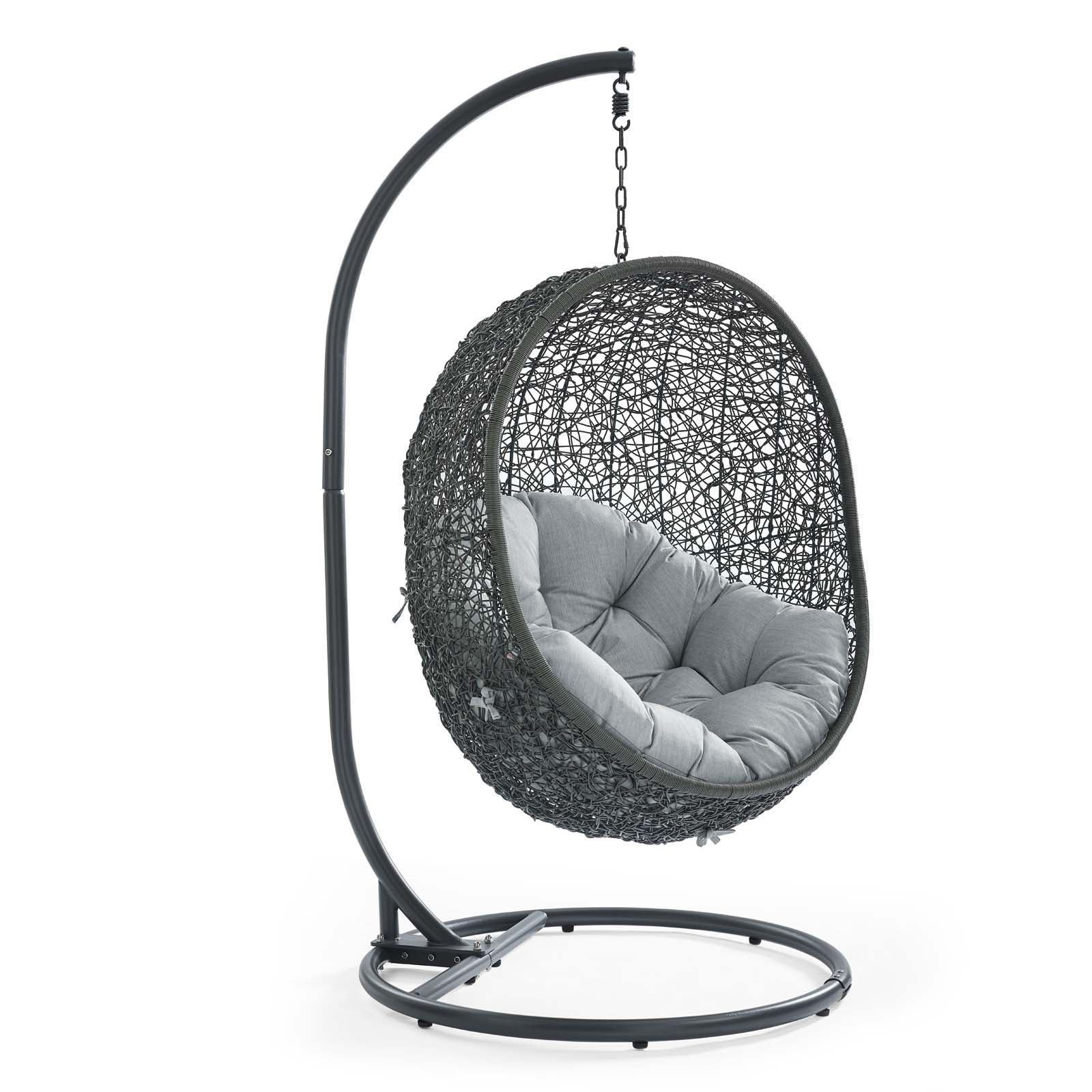 Hide Outdoor Patio Swing Chair With Stand