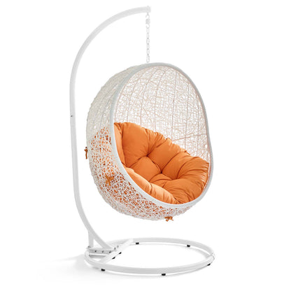 Hide Outdoor Patio Swing Chair With Stand