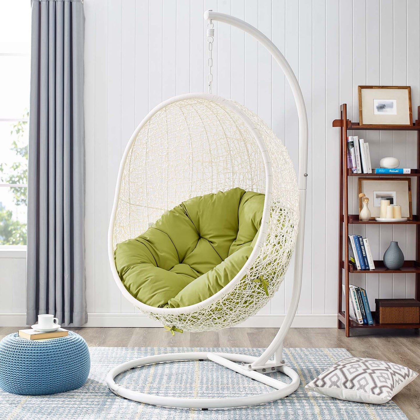 Hide Outdoor Patio Swing Chair With Stand