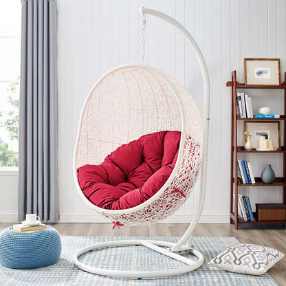 Hide Outdoor Patio Swing Chair With Stand