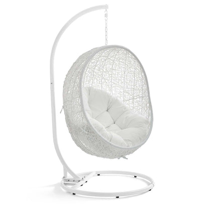 Hide Outdoor Patio Swing Chair With Stand