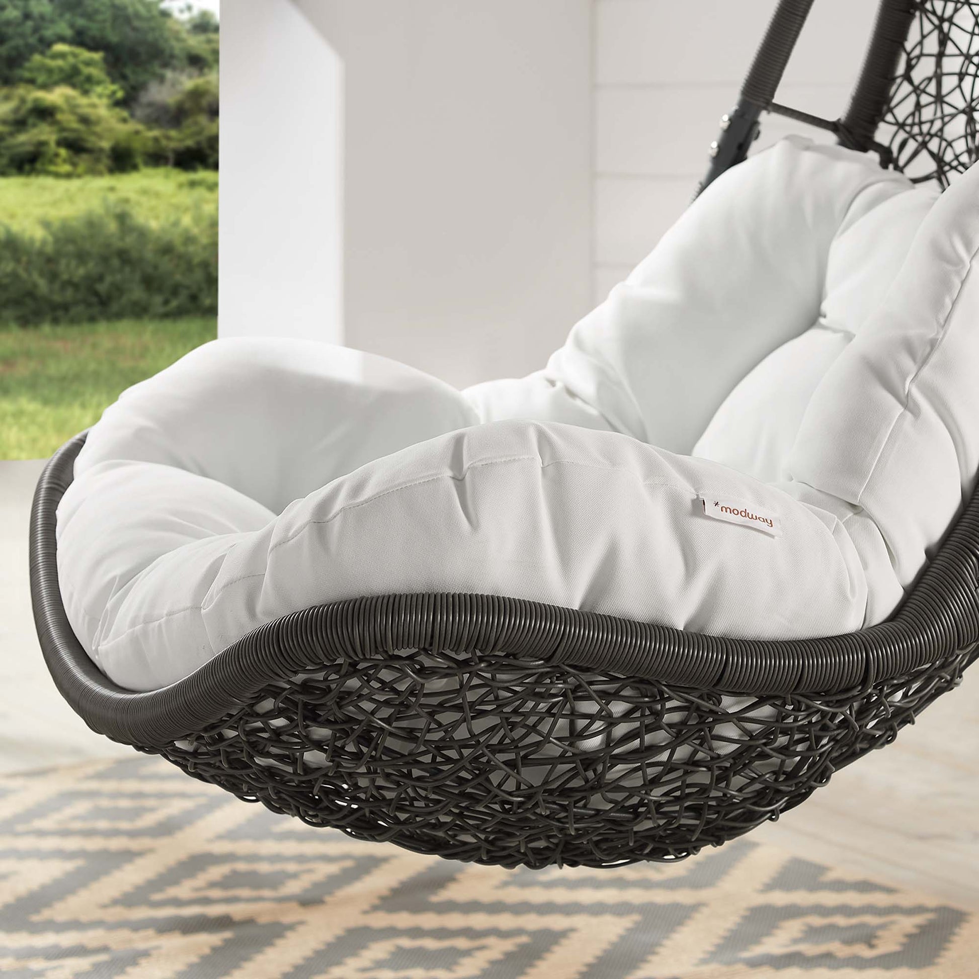 Abate Wicker Rattan Outdoor Patio Swing Chair