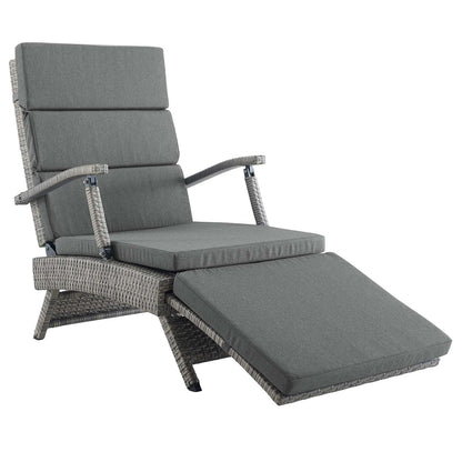 Envisage Chaise Outdoor Patio Wicker Rattan Lounge Chair