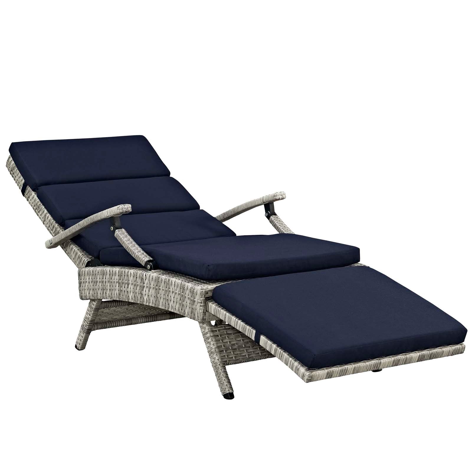 Envisage Chaise Outdoor Patio Wicker Rattan Lounge Chair