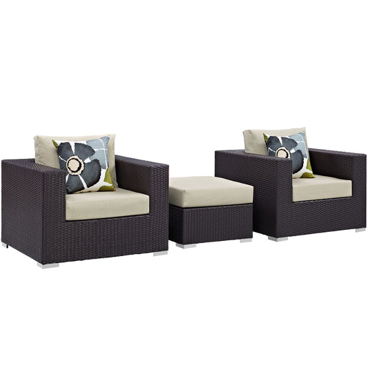 Convene 3 Piece Outdoor Patio Sofa Set