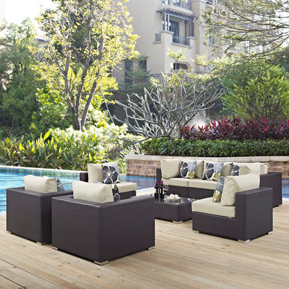 Convene 8 Piece Outdoor Patio Sectional Set