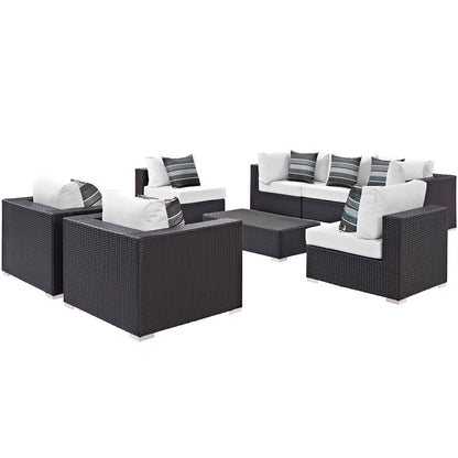 Convene 8 Piece Outdoor Patio Sectional Set