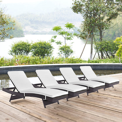 Convene Chaise Outdoor Patio Set of 4