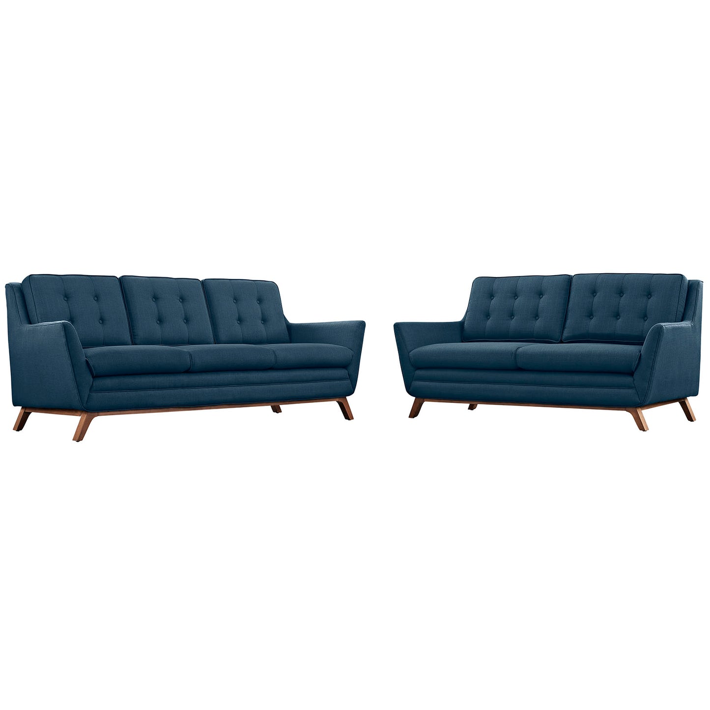 Beguile Living Room Set Upholstered Fabric Set of 2