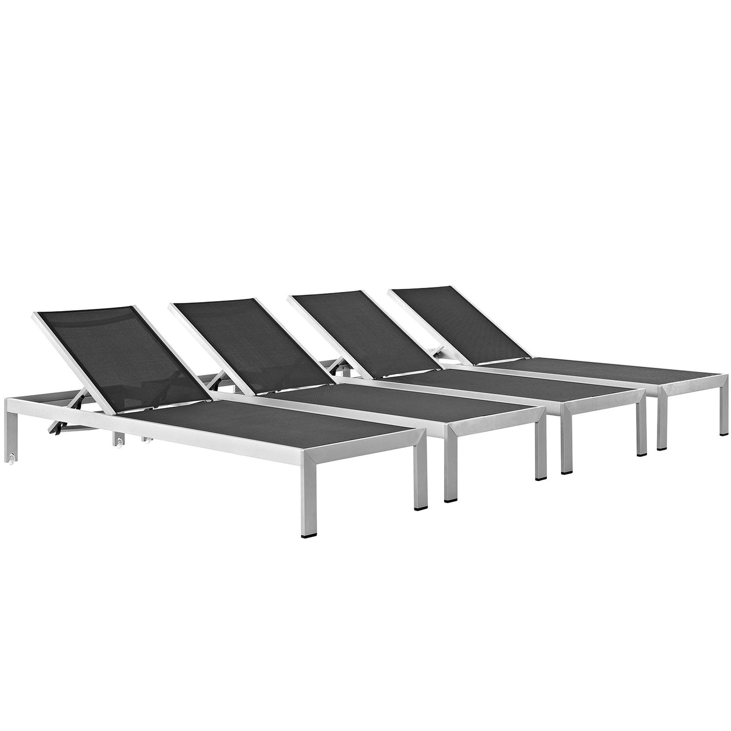 Shore Chaise Outdoor Patio Aluminum Set of 2