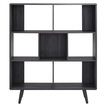 Transmit 7 Shelf Wood Grain Bookcase