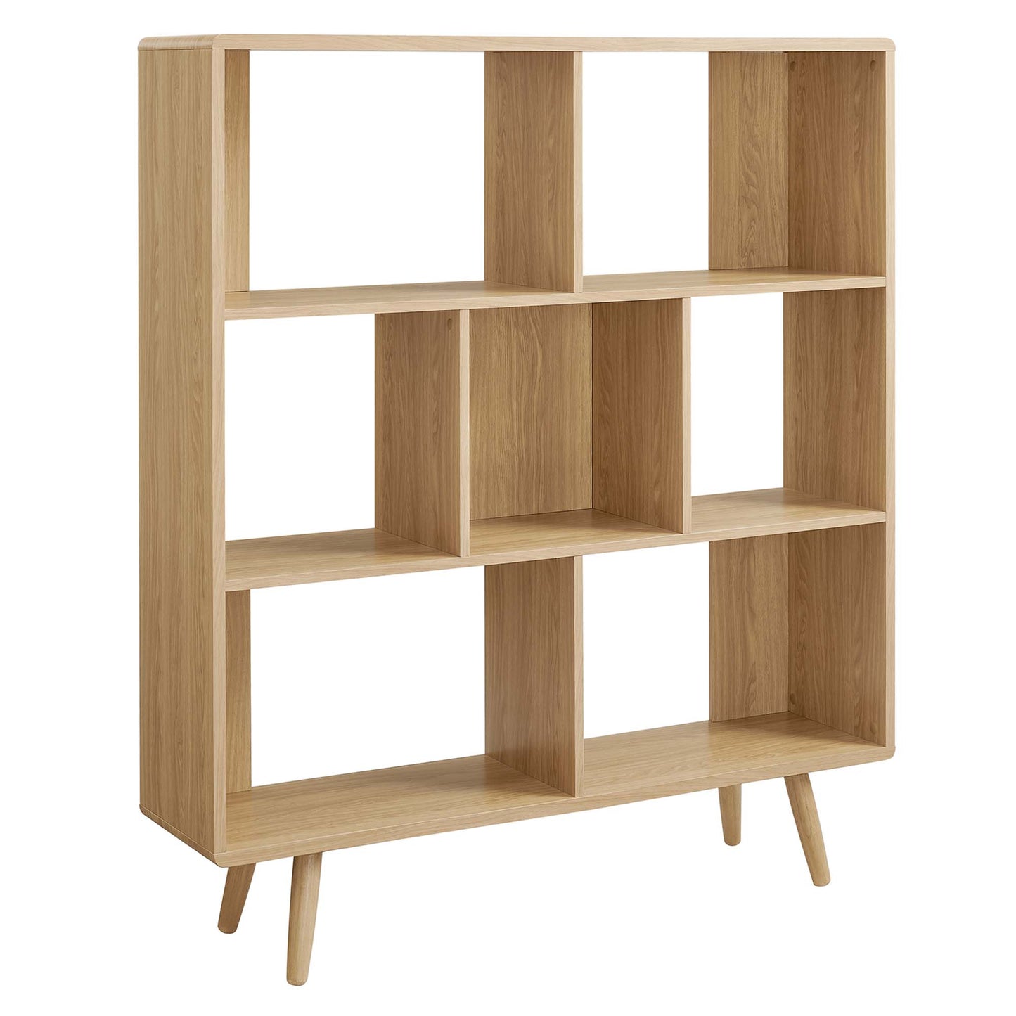 Transmit 7 Shelf Wood Grain Bookcase