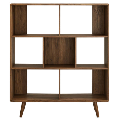 Transmit 7 Shelf Wood Grain Bookcase