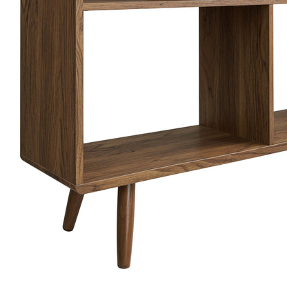 Transmit 7 Shelf Wood Grain Bookcase